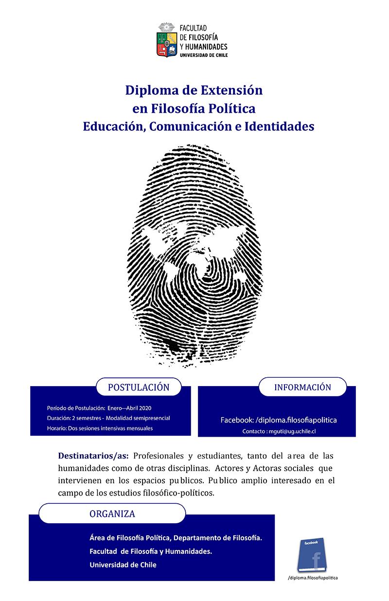 Diplomado de Extensión en Filosofía Política: Educación, Comunicación e Identidades