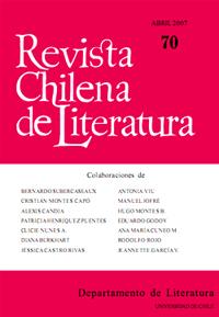 Portada Revista Chilena de Literatura 70