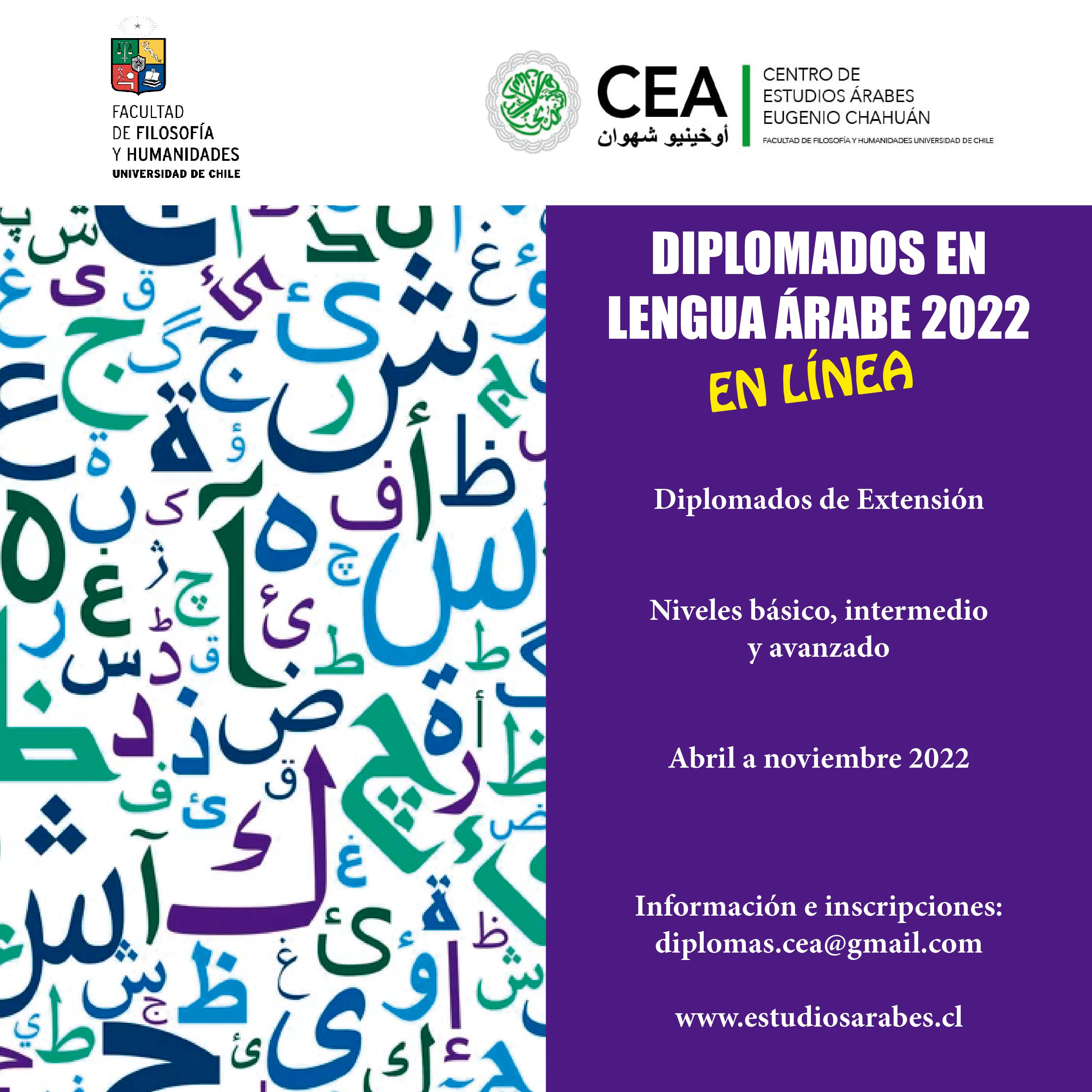 Diploma de Extensión en Lengua Árabe (Básico, intermedio y avanzado)