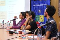 Mesa inaugural "Trabajo, racismo e inmigración" en el Auditorio Pedro Ortiz de la Facultad de Ciencias Sociales