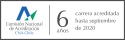 Carrera acreditada por 6 años hasta septiembre de 2020, impartida en Santiago, en jornada diurna y modalidad presencial. Agencia Acreditadora de Chile A&C.