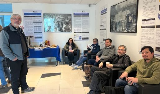 Pablo y profesores en inicio postítulo