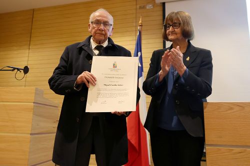 Miguel Castillo Didier fue distinguido como Profesor Emérito de la Universidad de Chile