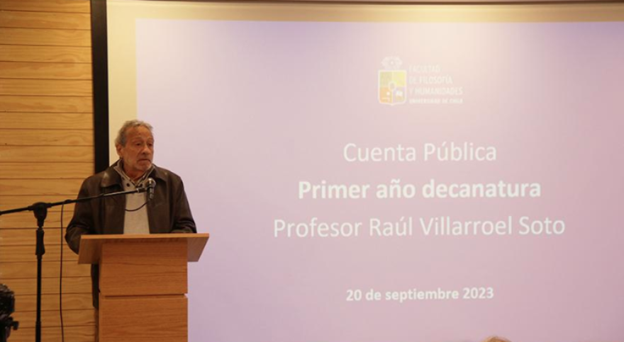 Decano Raúl Villarroel presentó cuenta pública de su primer año de gestión