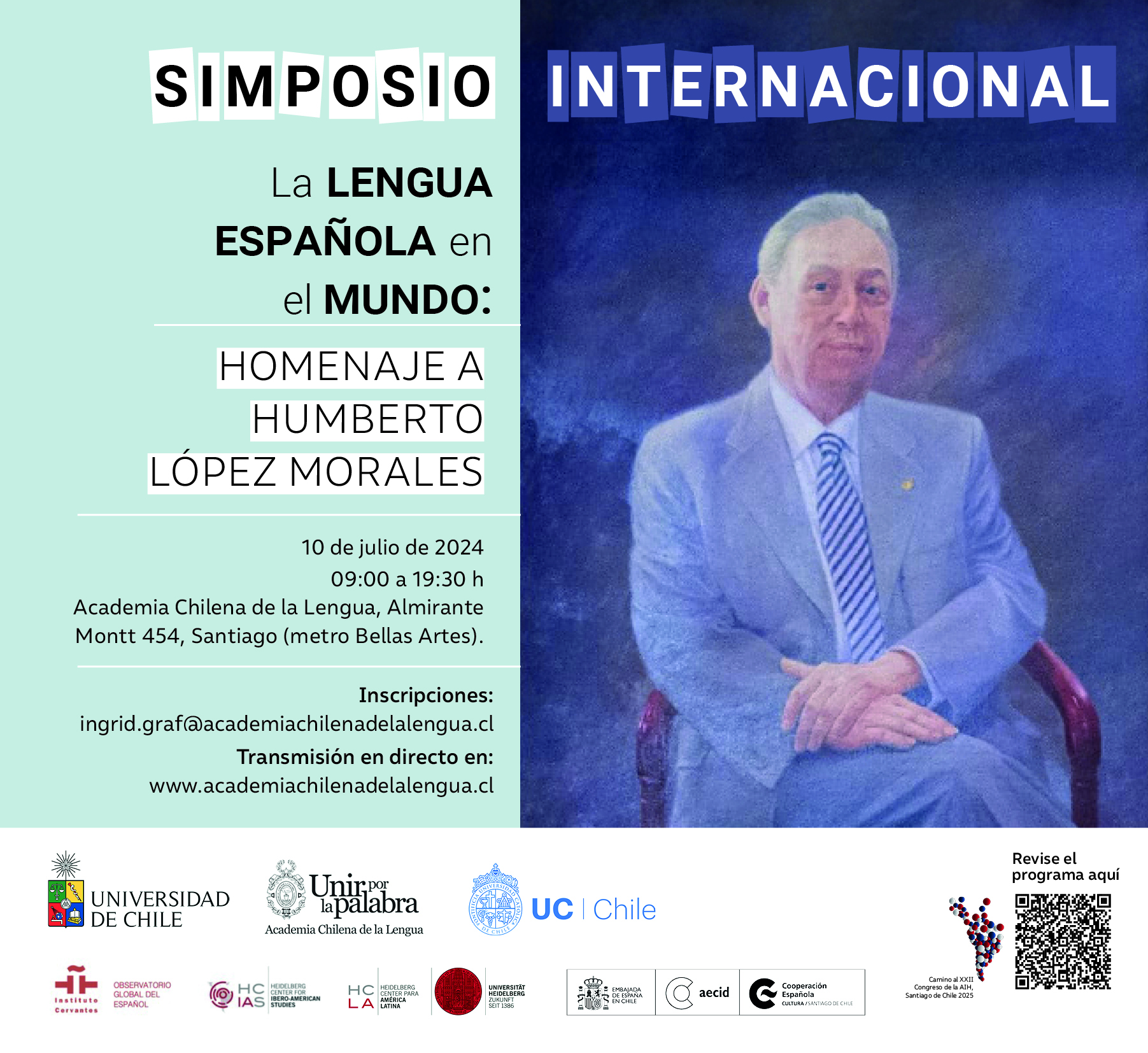Simposio internacional «La lengua española en el mundo: homenaje a Humberto López Morales»