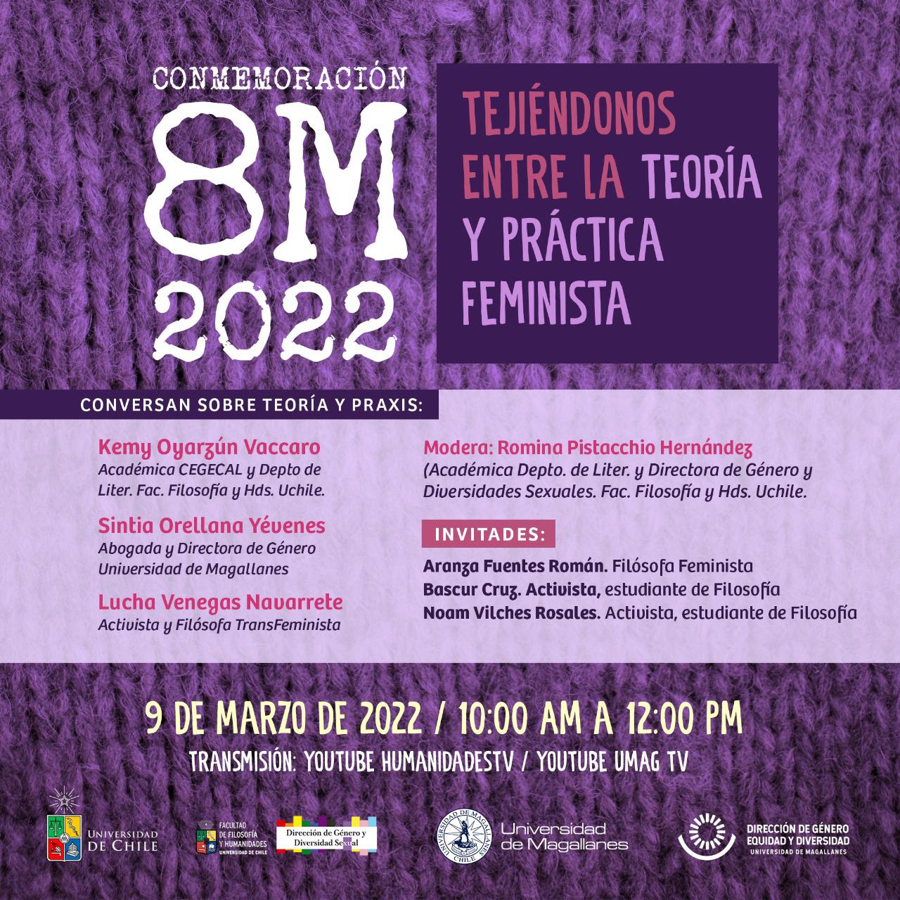 Conmemoración 8M: “Tejiéndonos Entre La Teoría Y Prácticas Feministas ...